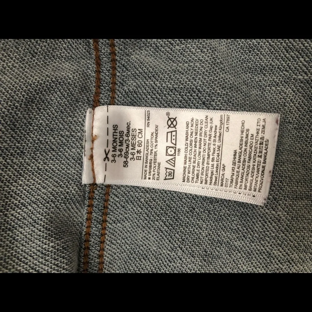 3-6 M GAP Stylish Denim Onesie